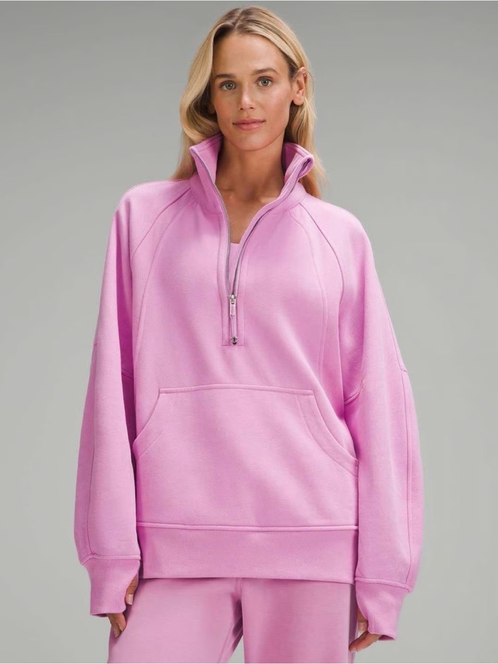 Lululemon Scuba Oversized Funnel-Neck Half Zip *Long | Dahlia Mauve
